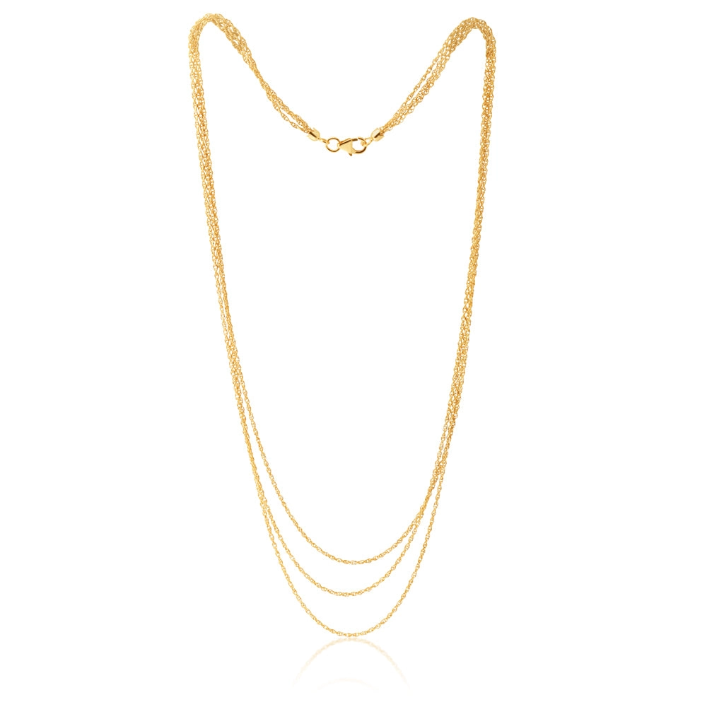9ct Gold Silverfilled 43cm Necklace