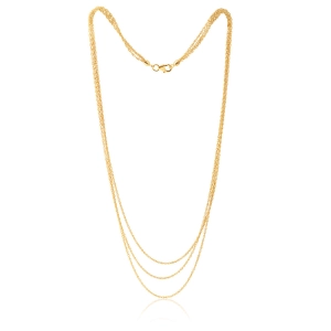 9ct Gold Silverfilled 43cm Necklace