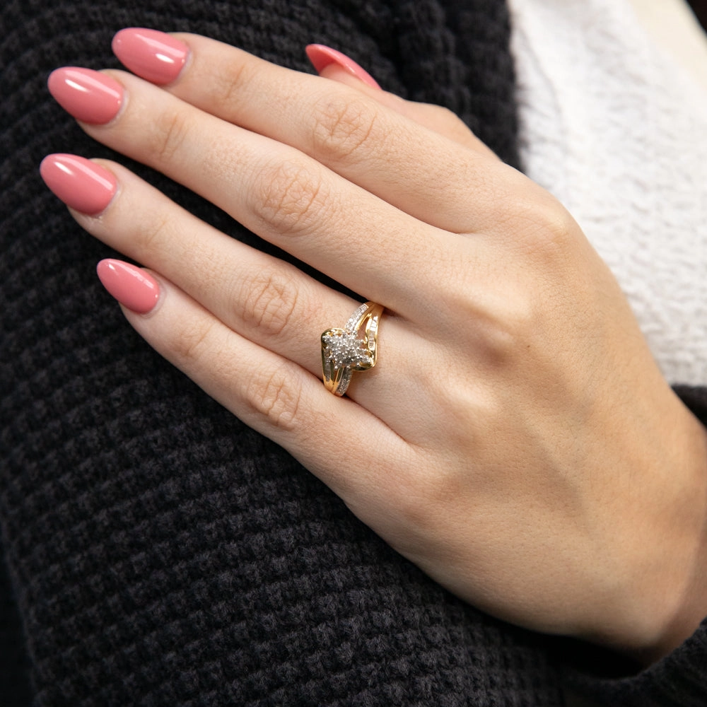 9ct Yellow Gold 1/3 Carat Diamond Ring