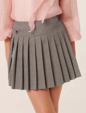 Alberta Teen Pleat Mini Skirt