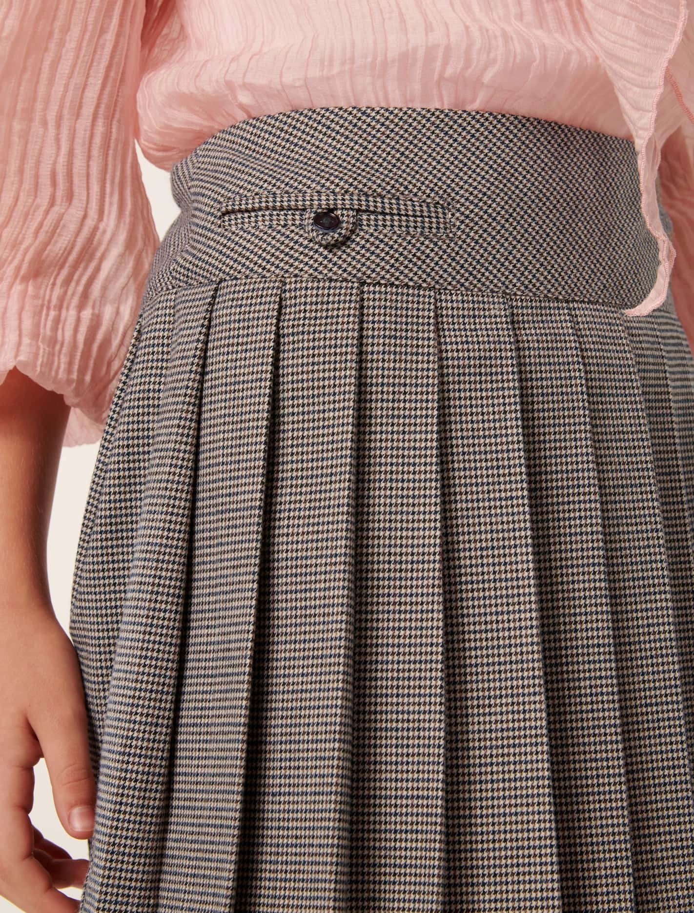 Alberta Teen Pleat Mini Skirt