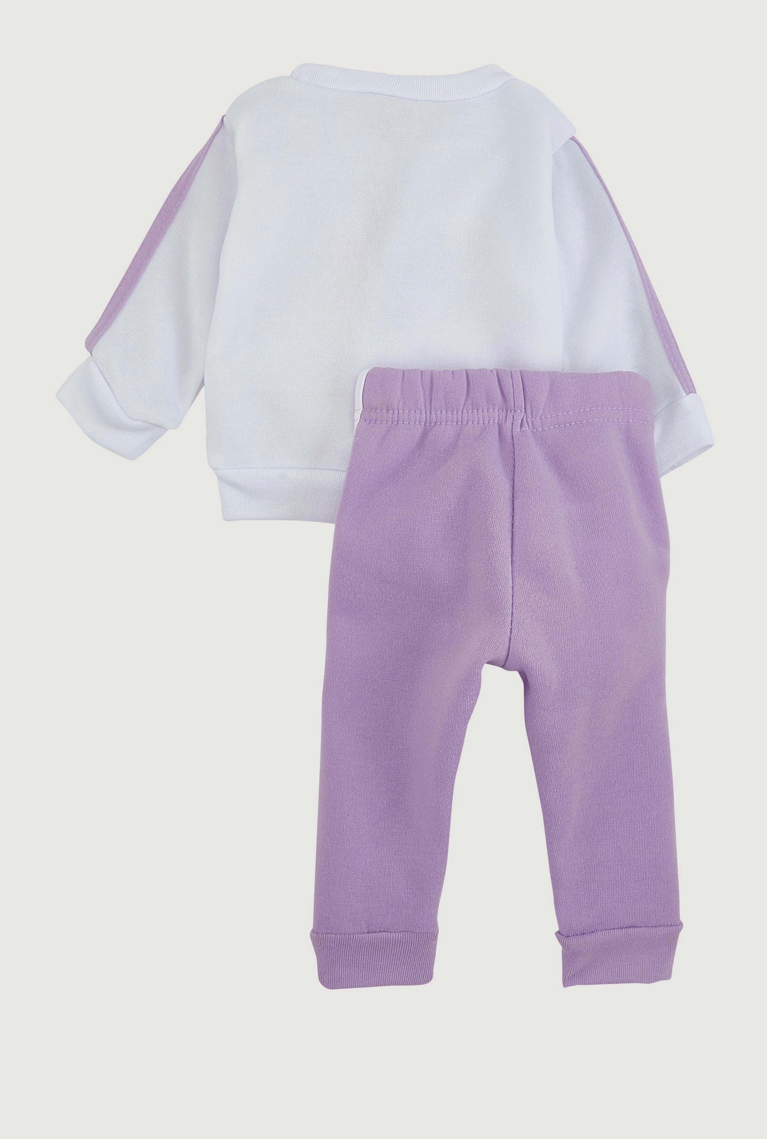Baby Girls 0-9M Unique Glitter Graphic Sweatshirt and Joggers