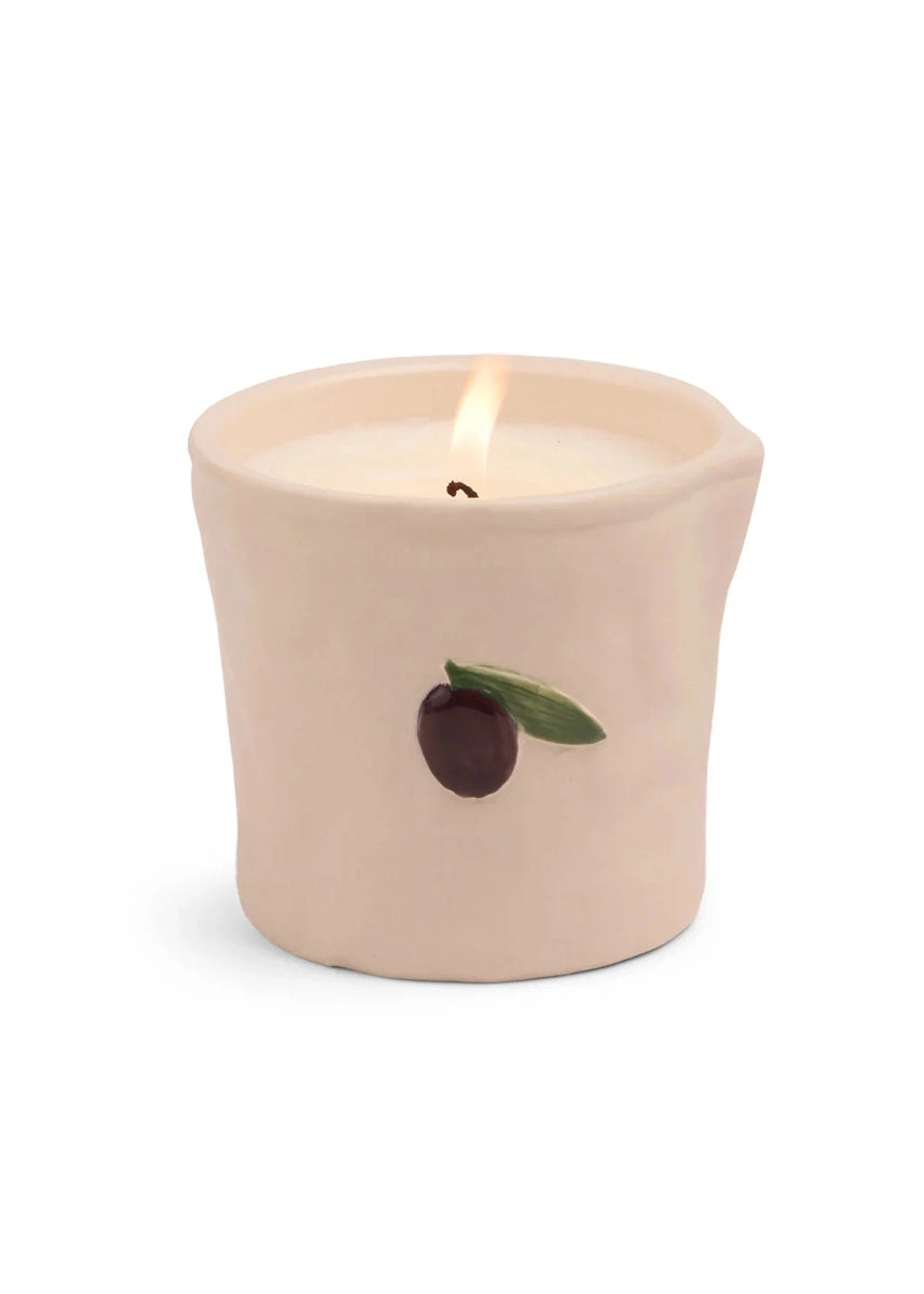 Bistro Olive Ceramic Candle - Fig & Olive - 8oz.