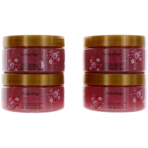 Bodycology Women's Exfolianting Sugar Scrub - 10.5 oz Each Sweet Love, Pack of 4