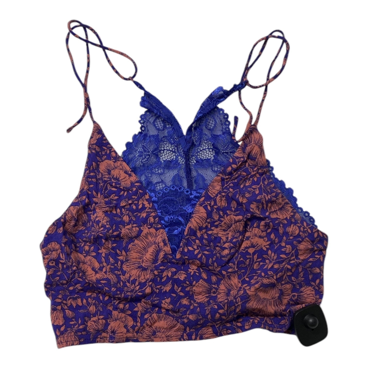 Bralette By Free People In Blue & Purple, Size:S