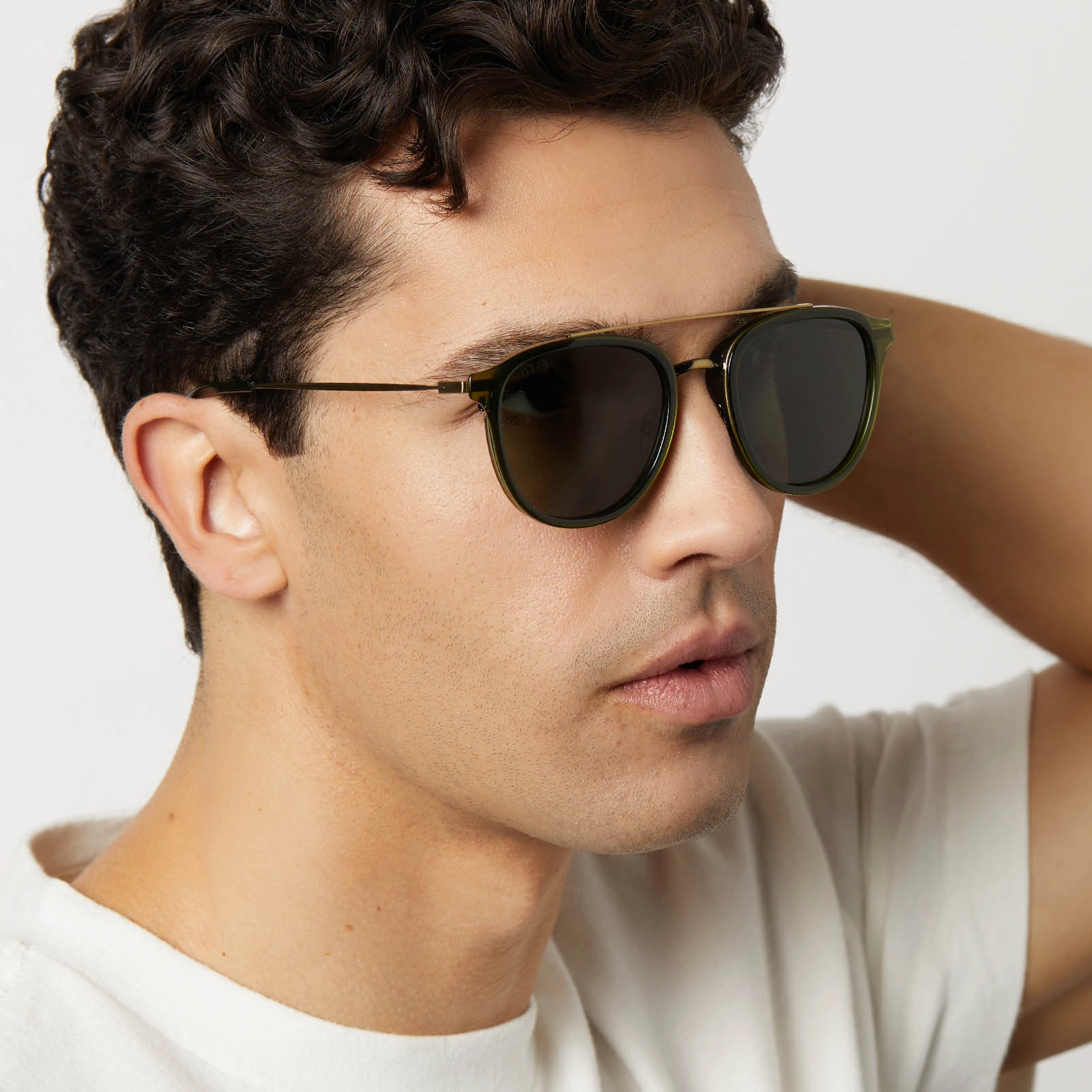 CAMDEN - DARK OLIVE CRYSTAL   G15   POLARIZED SUNGLASSES