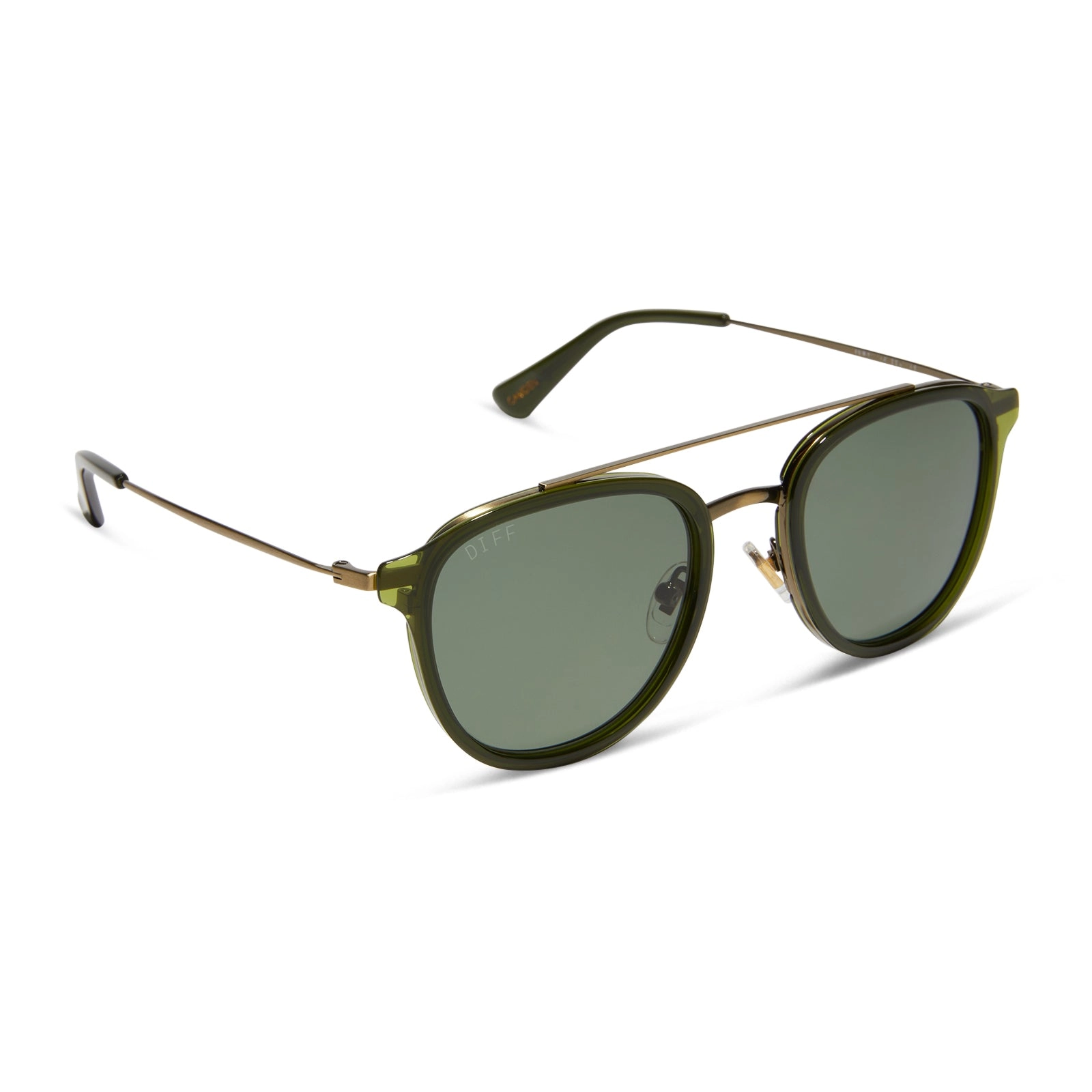CAMDEN - DARK OLIVE CRYSTAL   G15   POLARIZED SUNGLASSES