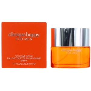 Clinique Men's Eau De Toilette Spray - Happy Refreshing and Longer-Lasting, 1.7 oz