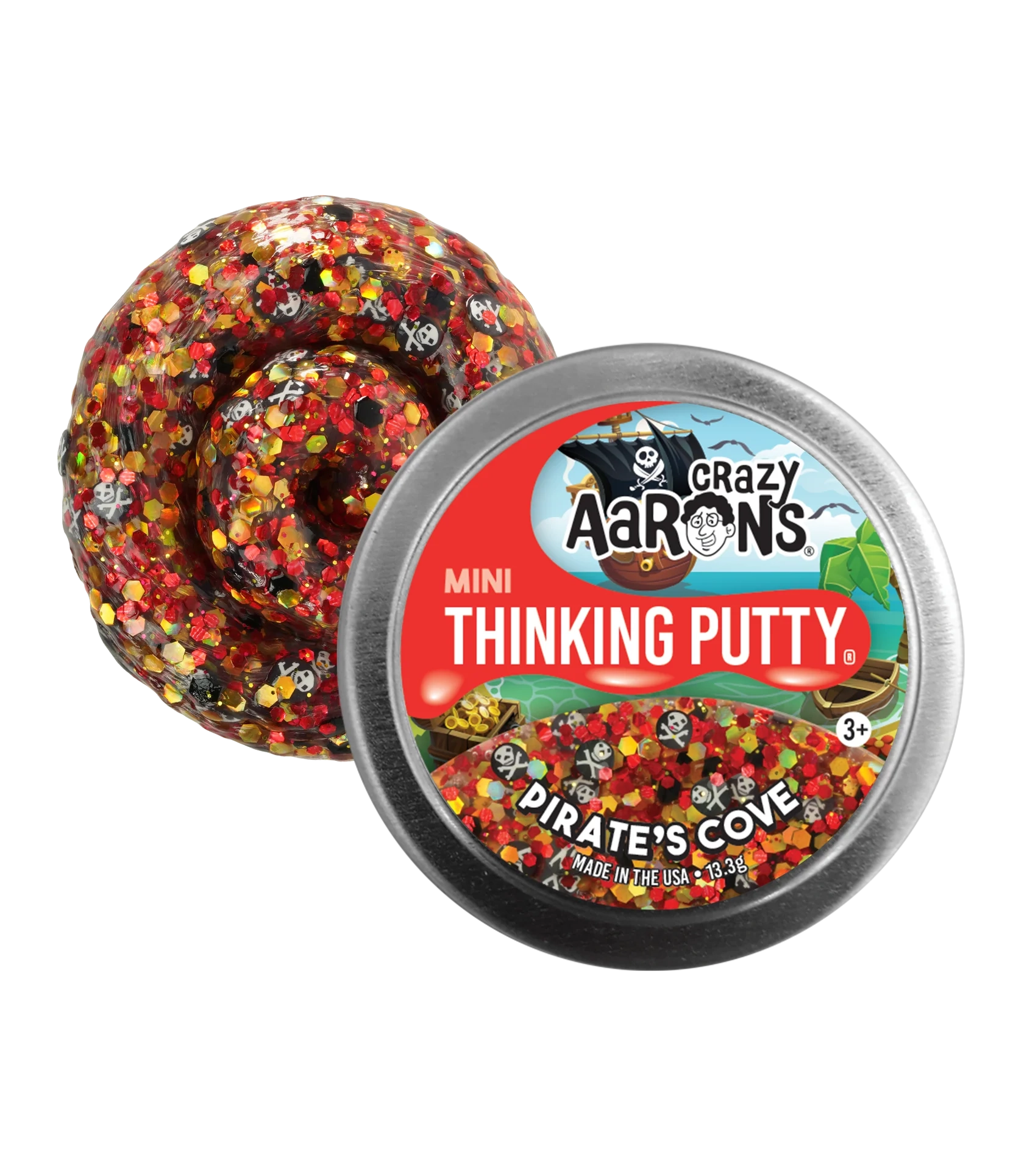Crazy Aaaron's Thinking Putty - Pirate's Cove Mini Tin 0.47oz