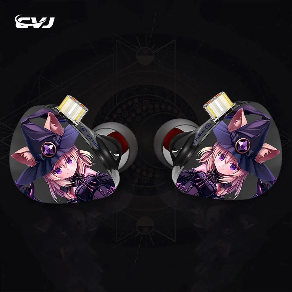 CVJ Night Elf 6mm 10mm Dual Dynamic 8mm Dynamic DLC IEMS