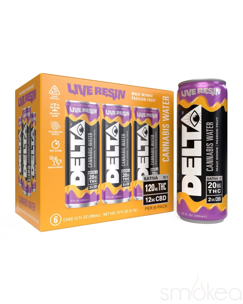 Delta Beverages Delta 9 Live Resin Cannabis Water - Maui Wowie