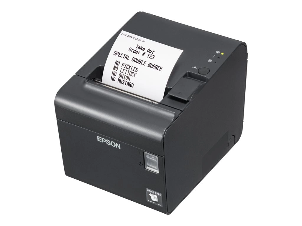 Epson TM-L90II - Receipt printer - thermal line -  - 203 x 203 dpi - up to 401.6 inch/min - USB, LAN - cutter - Epson Dark Gray 4J8H7AA#ABA