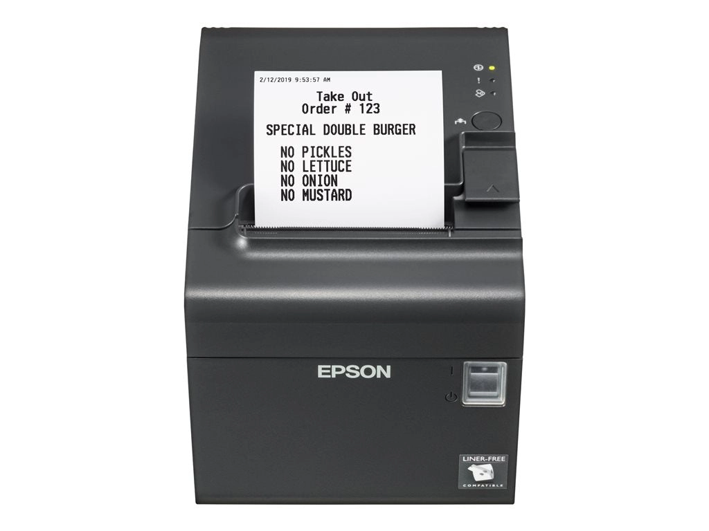 Epson TM-L90II - Receipt printer - thermal line -  - 203 x 203 dpi - up to 401.6 inch/min - USB, LAN - cutter - Epson Dark Gray 4J8H7AA#ABA