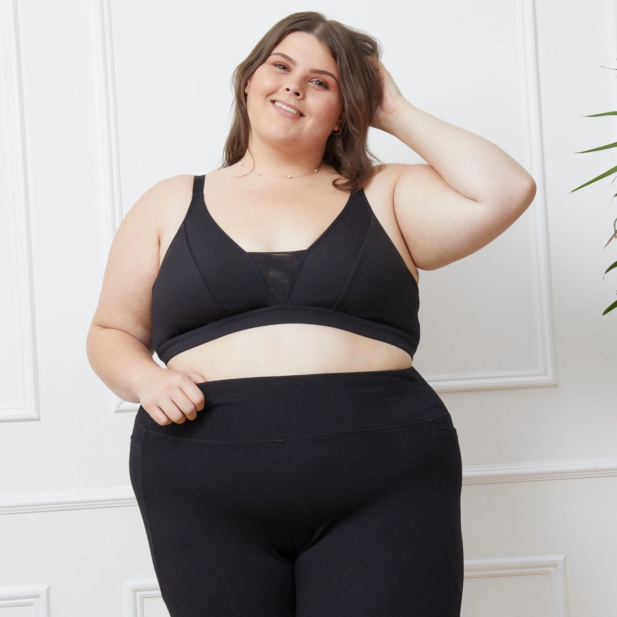 Everyday Ribbed Bra - 3 x Black