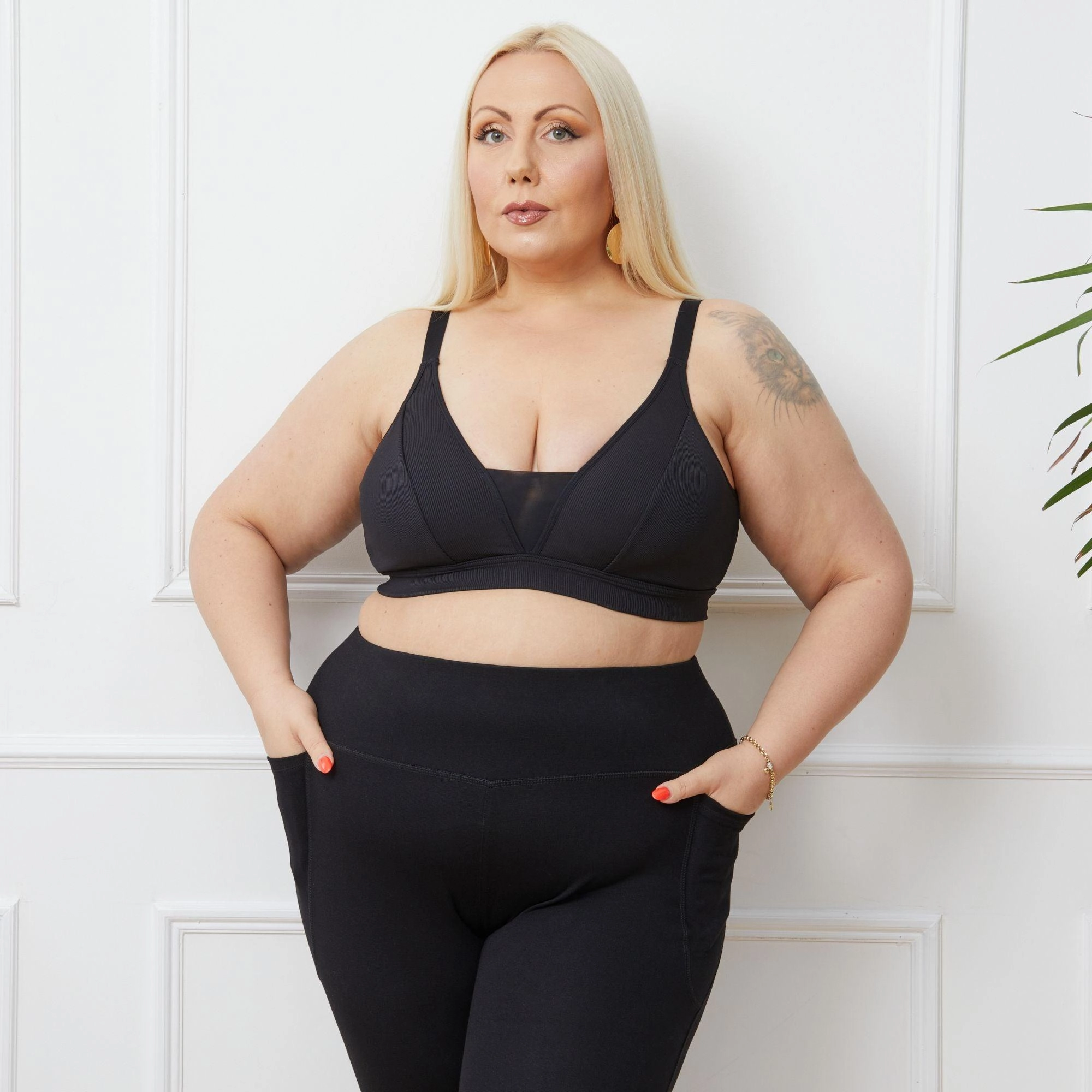 Everyday Ribbed Bra - 3 x Black