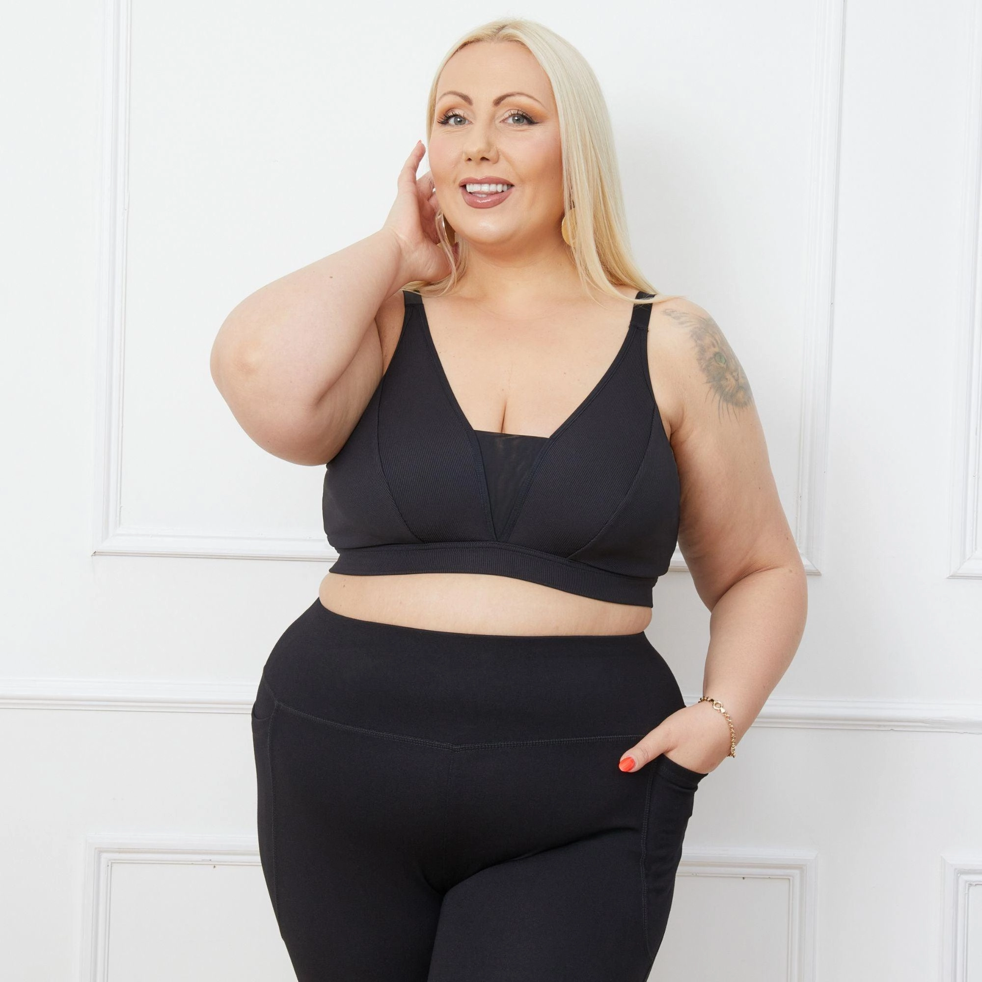 Everyday Ribbed Bra - 3 x Black