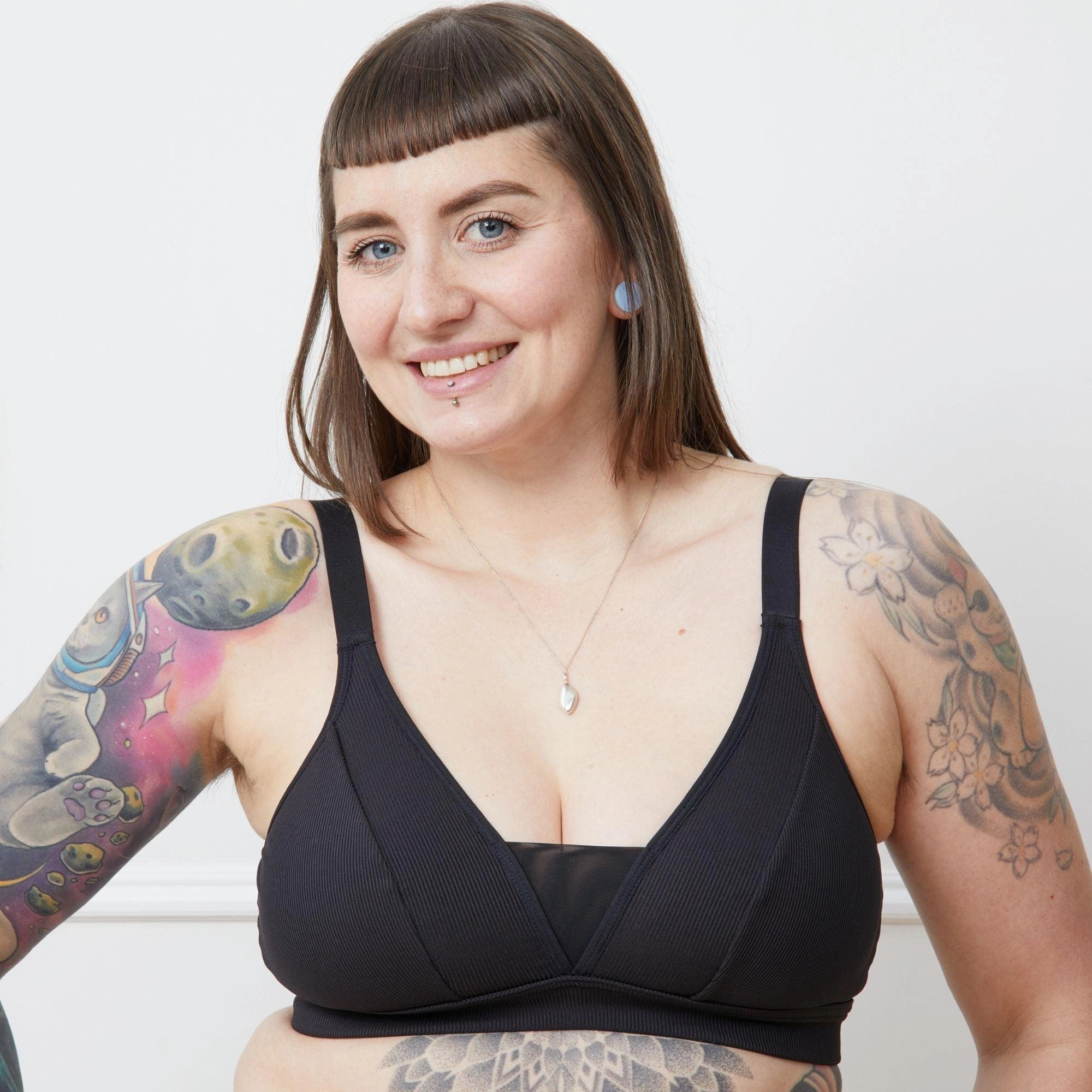 Everyday Ribbed Bra - 3 x Black