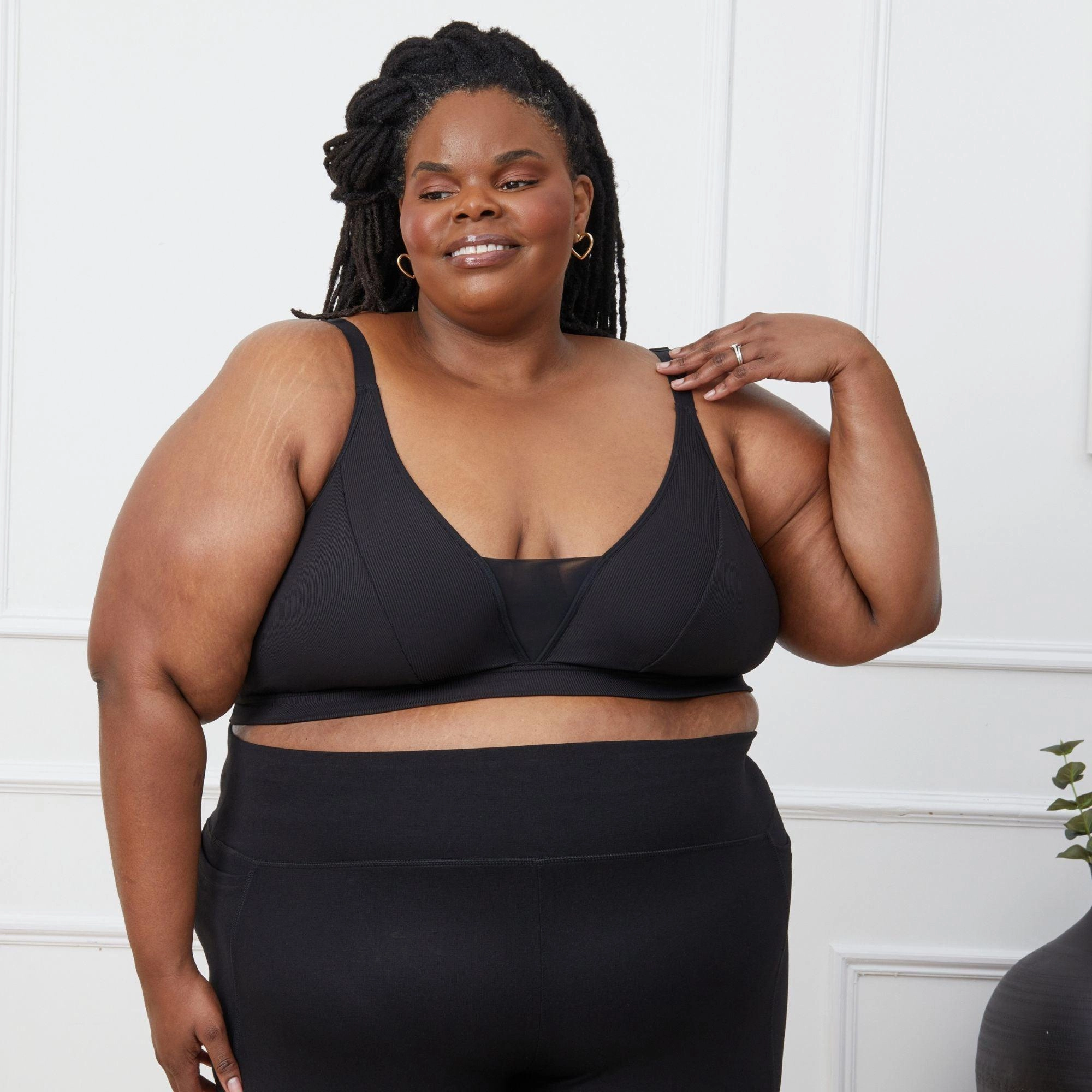 Everyday Ribbed Bra - 3 x Black