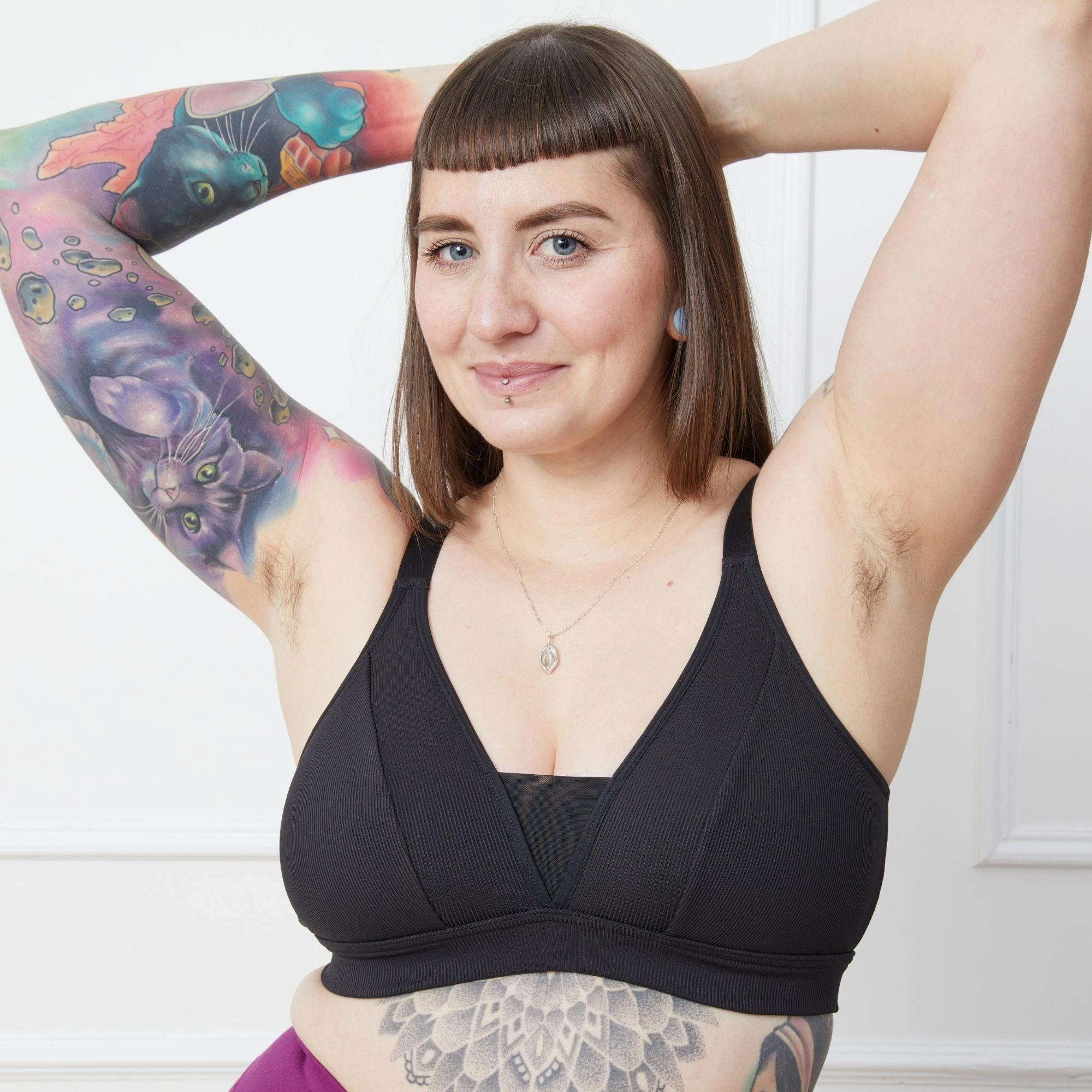 Everyday Ribbed Bra - 3 x Black