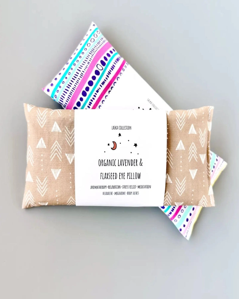 Flaxseed and Lavender Eye Pillow - Removable Cover