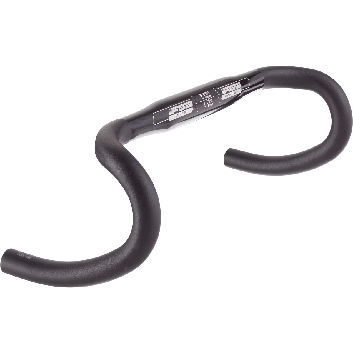 FSA Omega Compact 40cm 31.8 Road Handlebar Black
