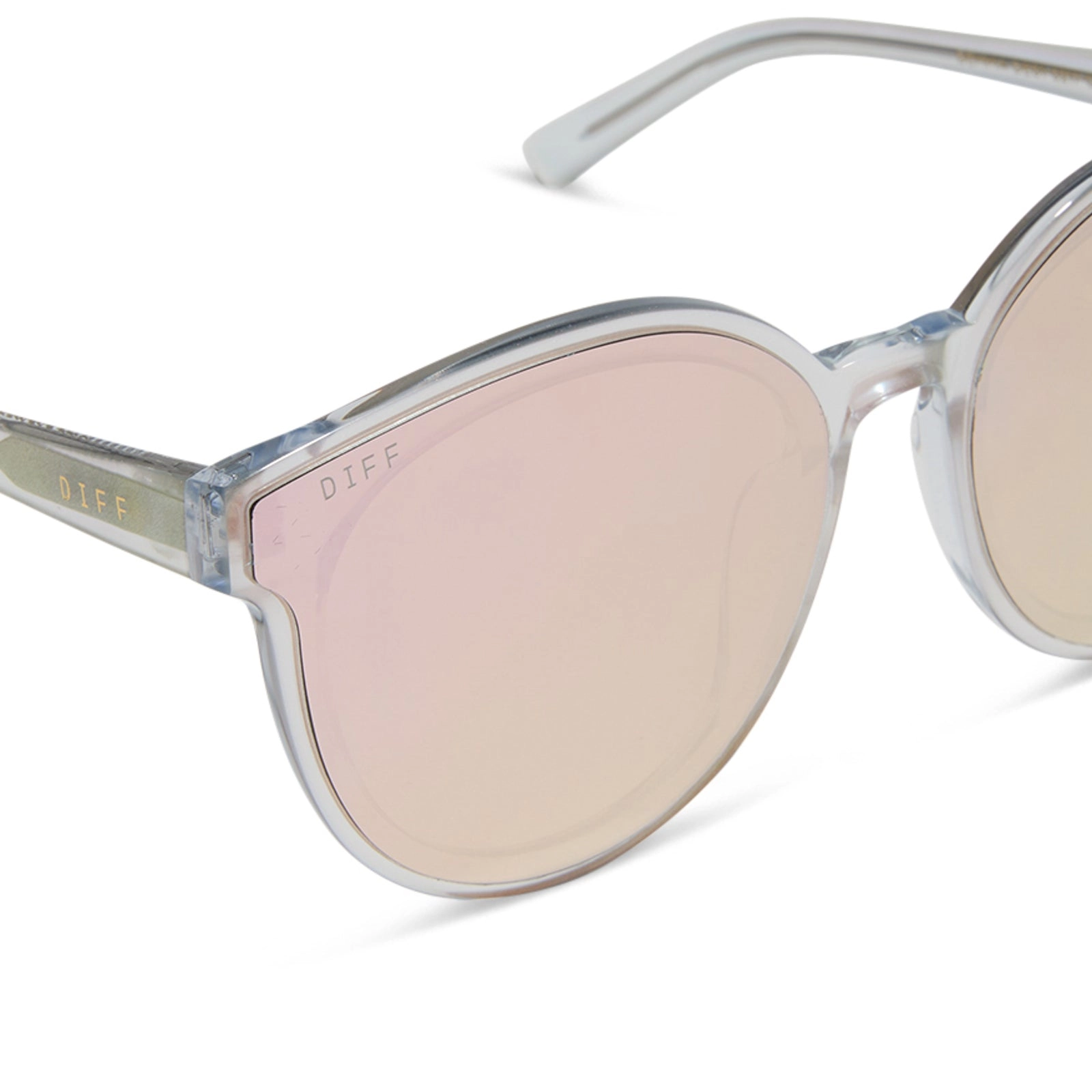 GEMMA - OPALESCENT PINK   CHERRY BLOSSOM MIRROR SUNGLASSES