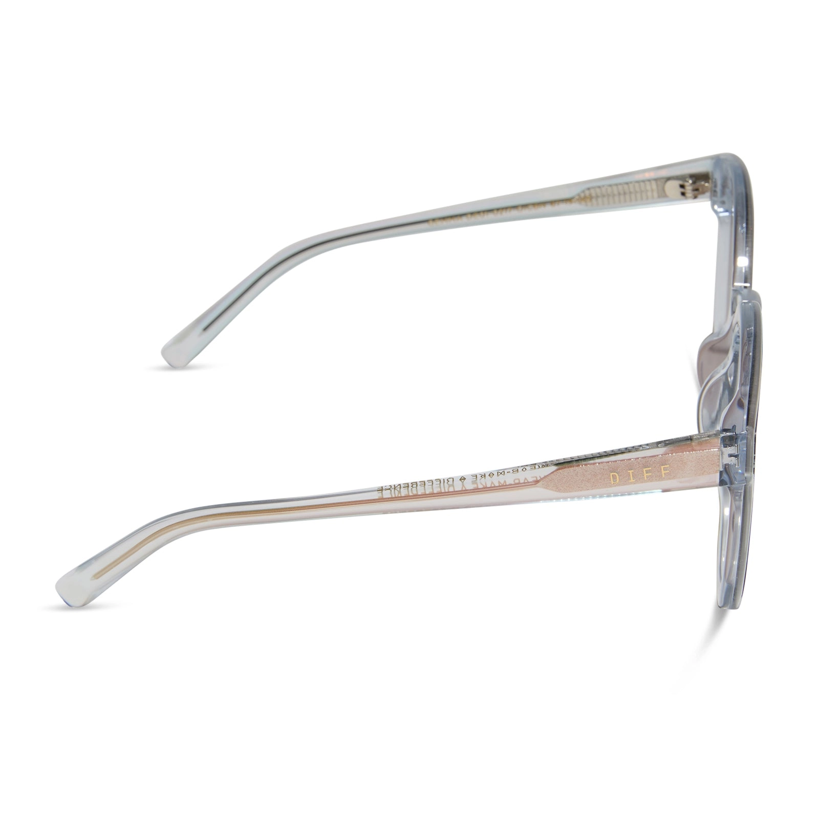 GEMMA - OPALESCENT PINK   CHERRY BLOSSOM MIRROR SUNGLASSES