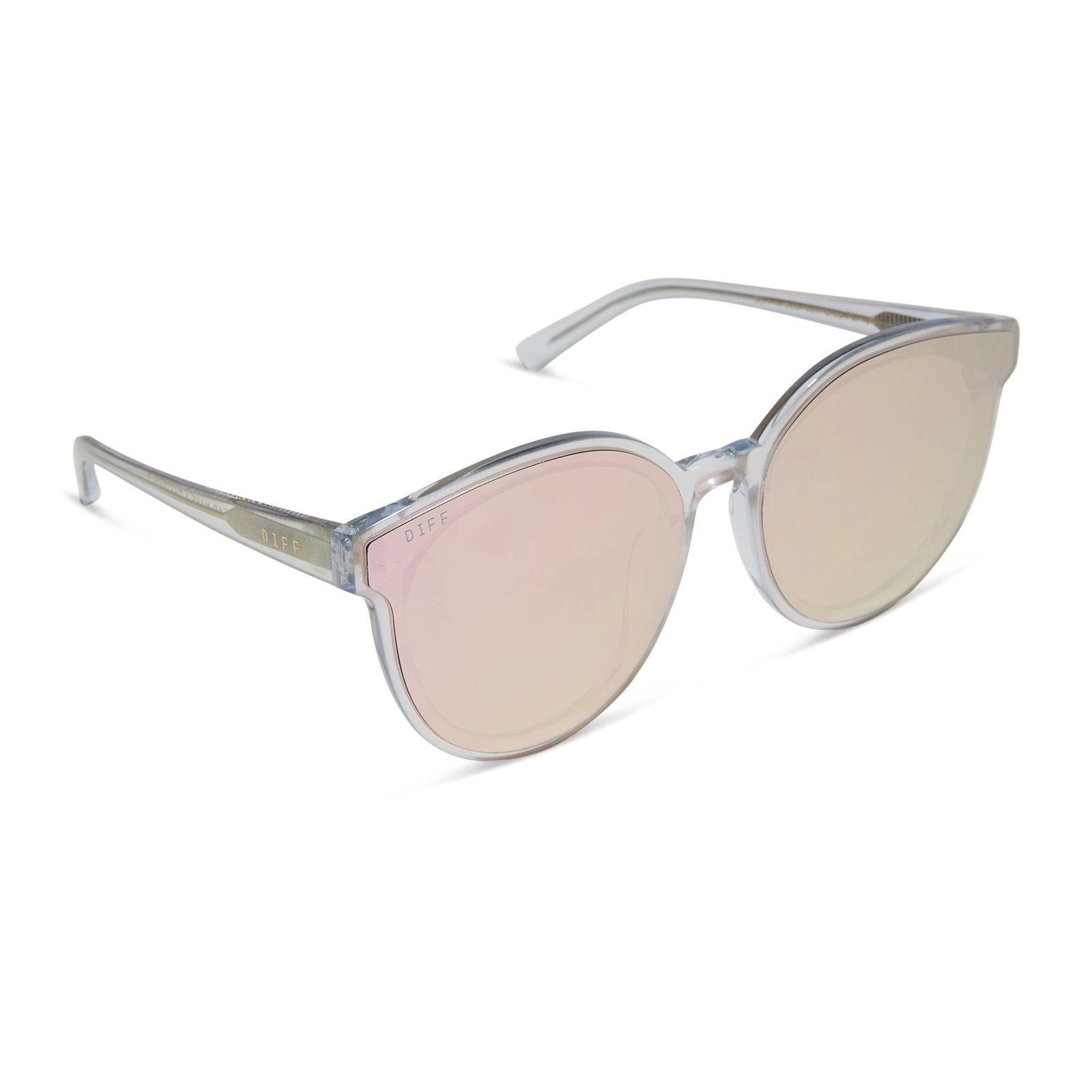 GEMMA - OPALESCENT PINK   CHERRY BLOSSOM MIRROR SUNGLASSES