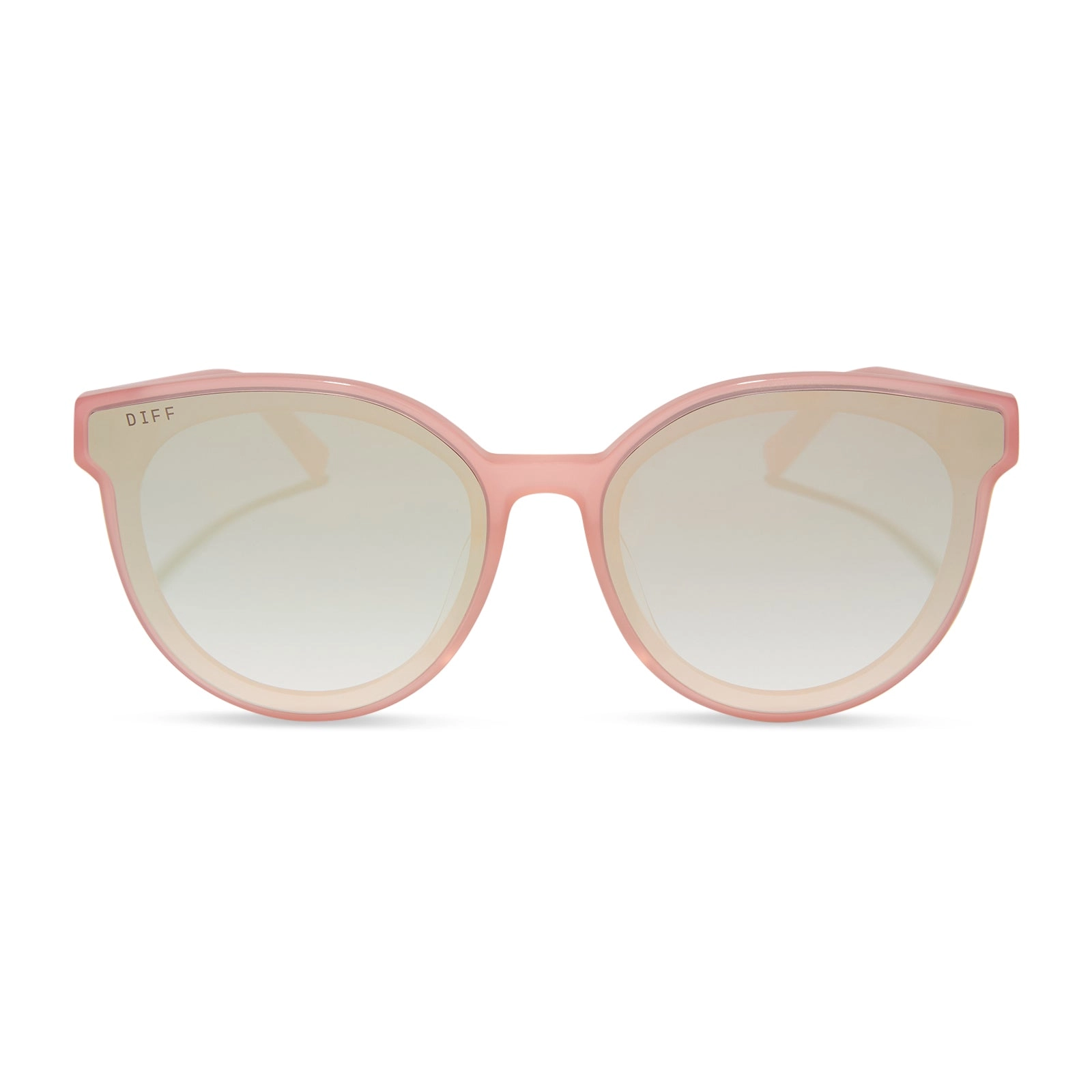 GEMMA - PEACH   COOL MATCHA GRADIENT MIRROR SUNGLASSES