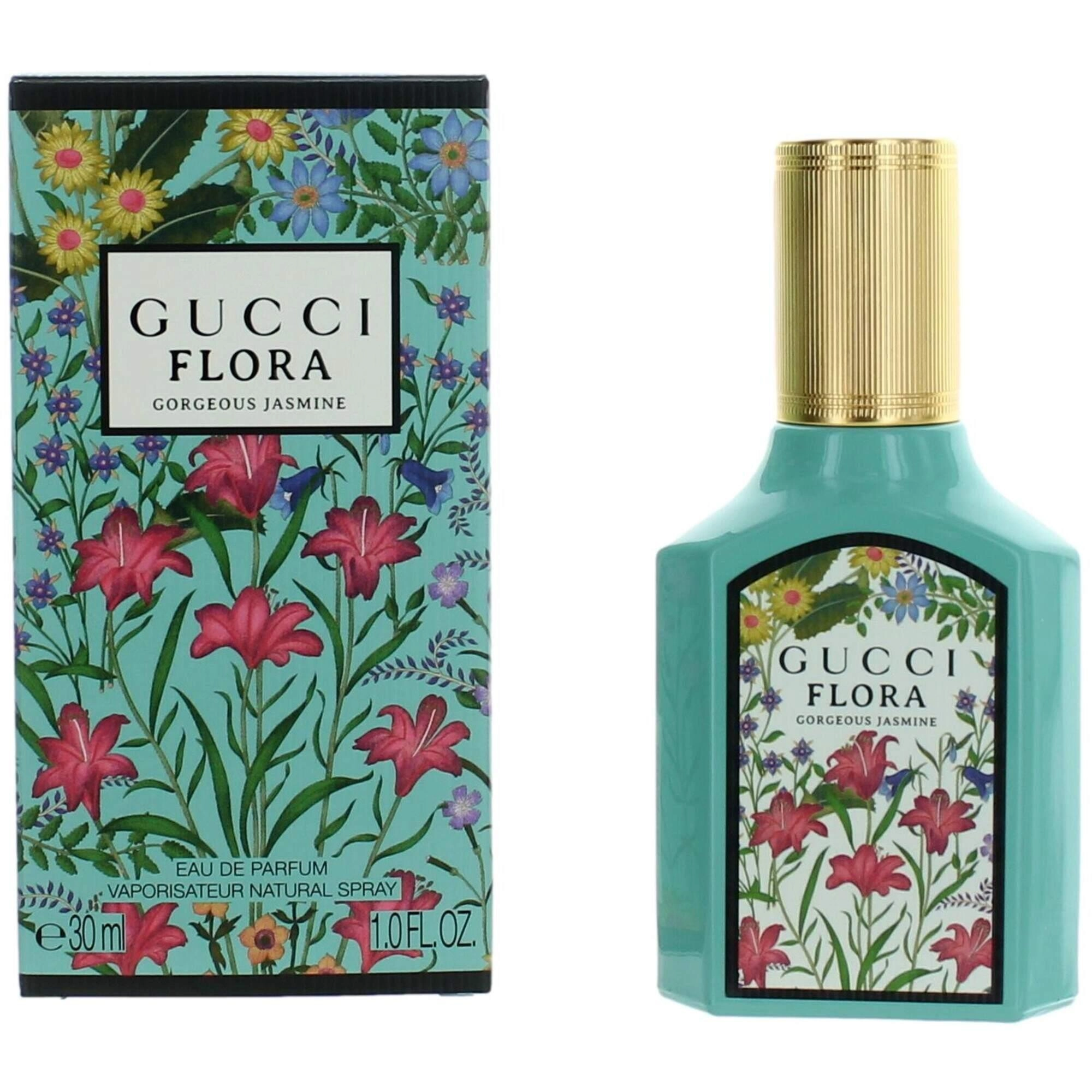Gucci Women's Eau De Parfum Spray - Flora Gorgeous Jasmine Delightful Scent, 1 oz