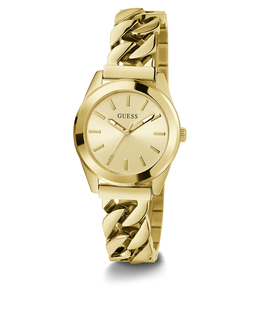 GUESS Ladies Gold Tone Analog Watch