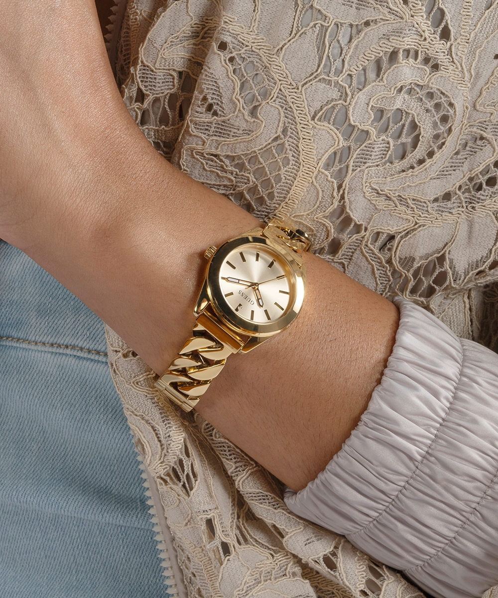 GUESS Ladies Gold Tone Analog Watch