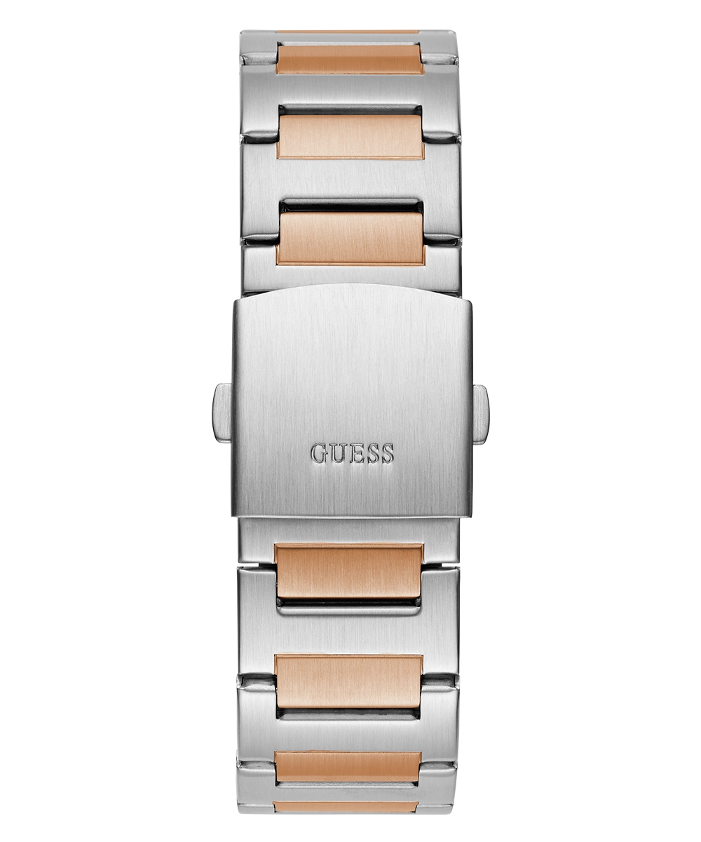 GUESS Mens 2-Tone Silver Tone Multi-function Watch