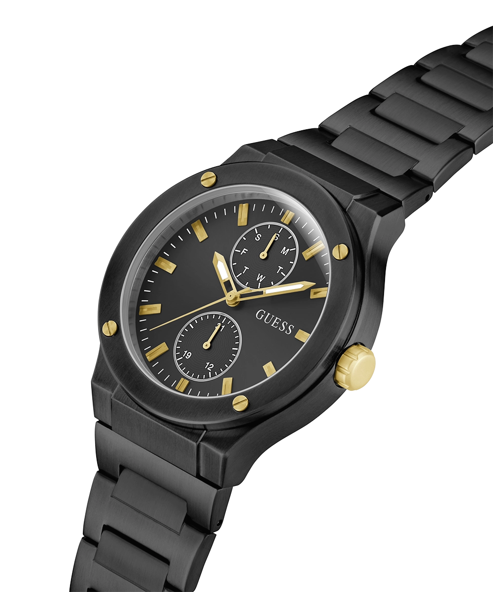 GUESS Mens Black Multi-function Watch