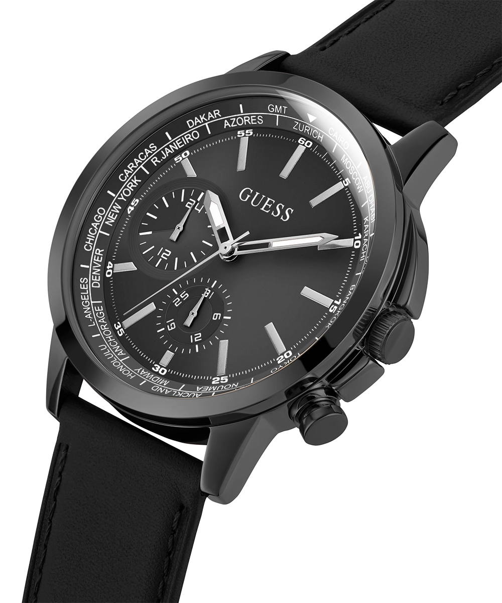 GUESS Mens Black Multi-function Watch