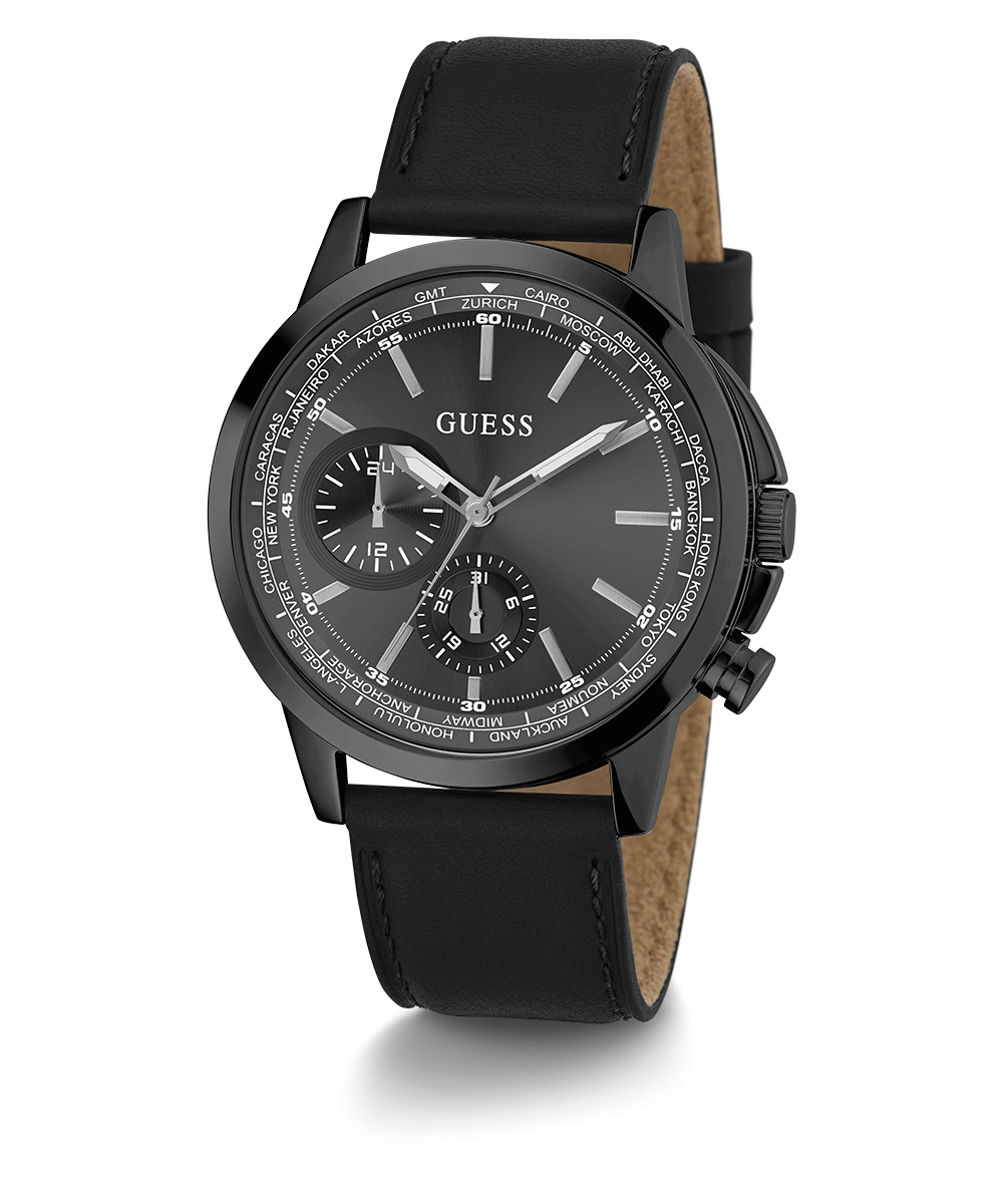 GUESS Mens Black Multi-function Watch