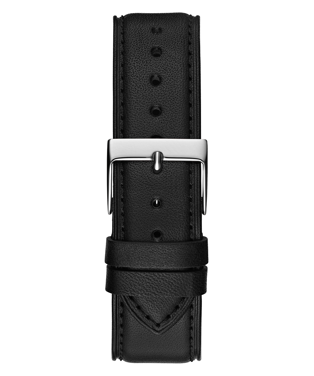 GUESS Mens Black Silver Analog Watch