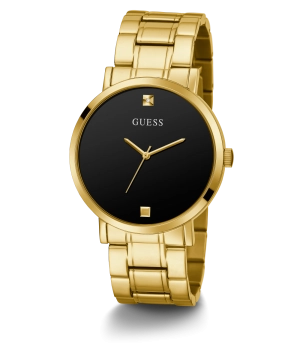 GUESS Mens Gold Tone Analog Watch