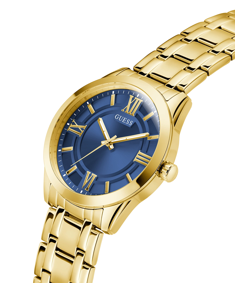 GUESS Mens Gold Tone Analog Watch