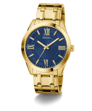 GUESS Mens Gold Tone Analog Watch
