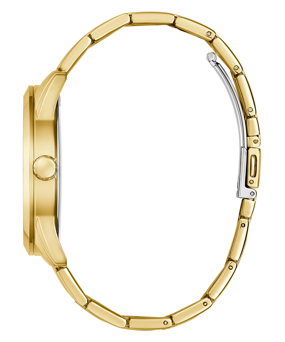 GUESS Mens Gold Tone Analog Watch