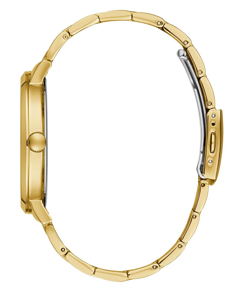 GUESS Mens Gold Tone Analog Watch