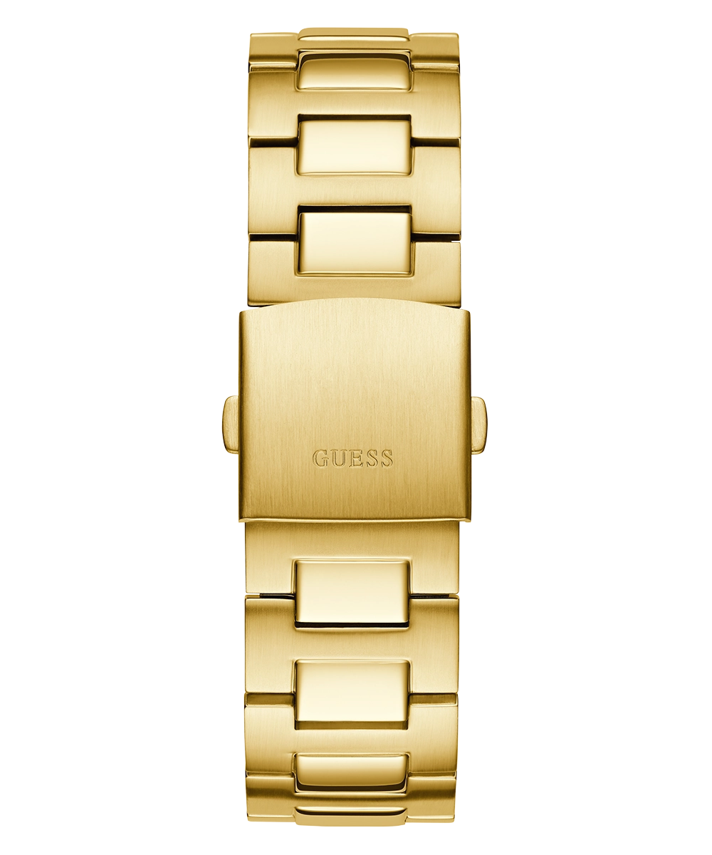 GUESS Mens Gold Tone Multi-function Watch