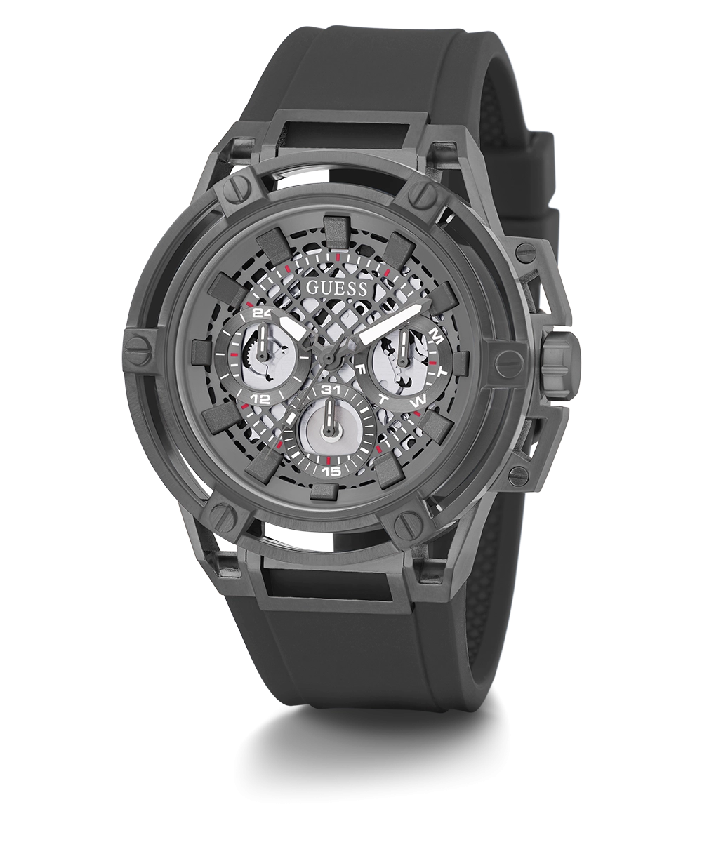 GUESS Mens Grey Gunmetal Multi-function Watch