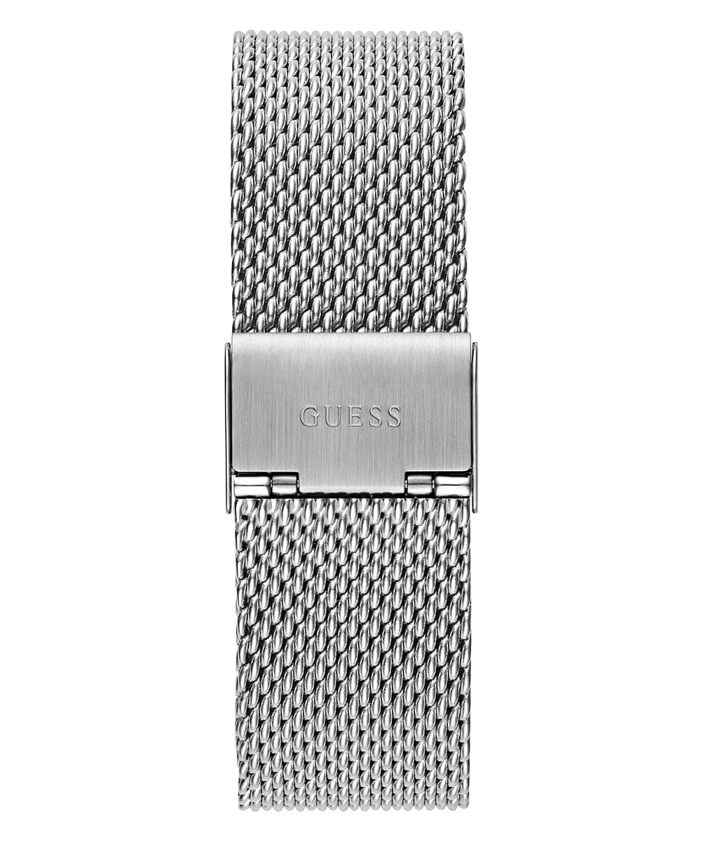 GUESS Mens Silver Tone Analog Watch
