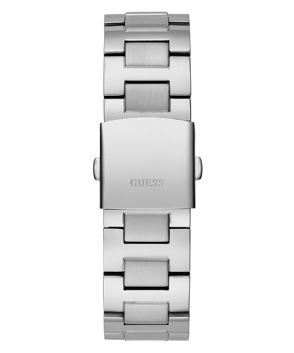 GUESS Mens Silver Tone Multi-function Watch