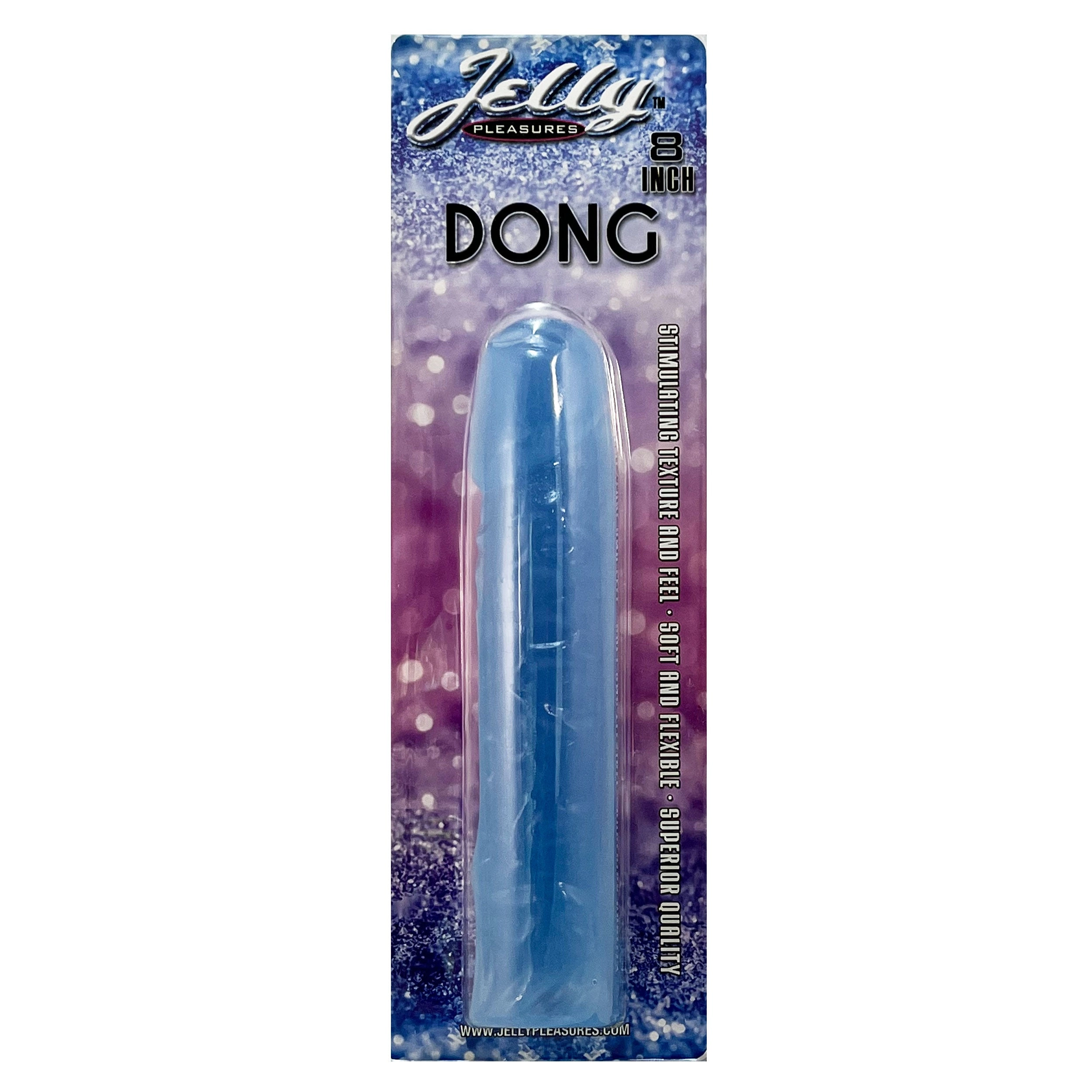 Jelly Pleasures 8" Dildo - Blue