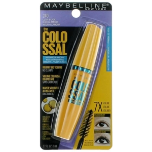 Maybelline Women's Waterproof Mascara - The Colossal, 240 Glam Black, 0.27 oz