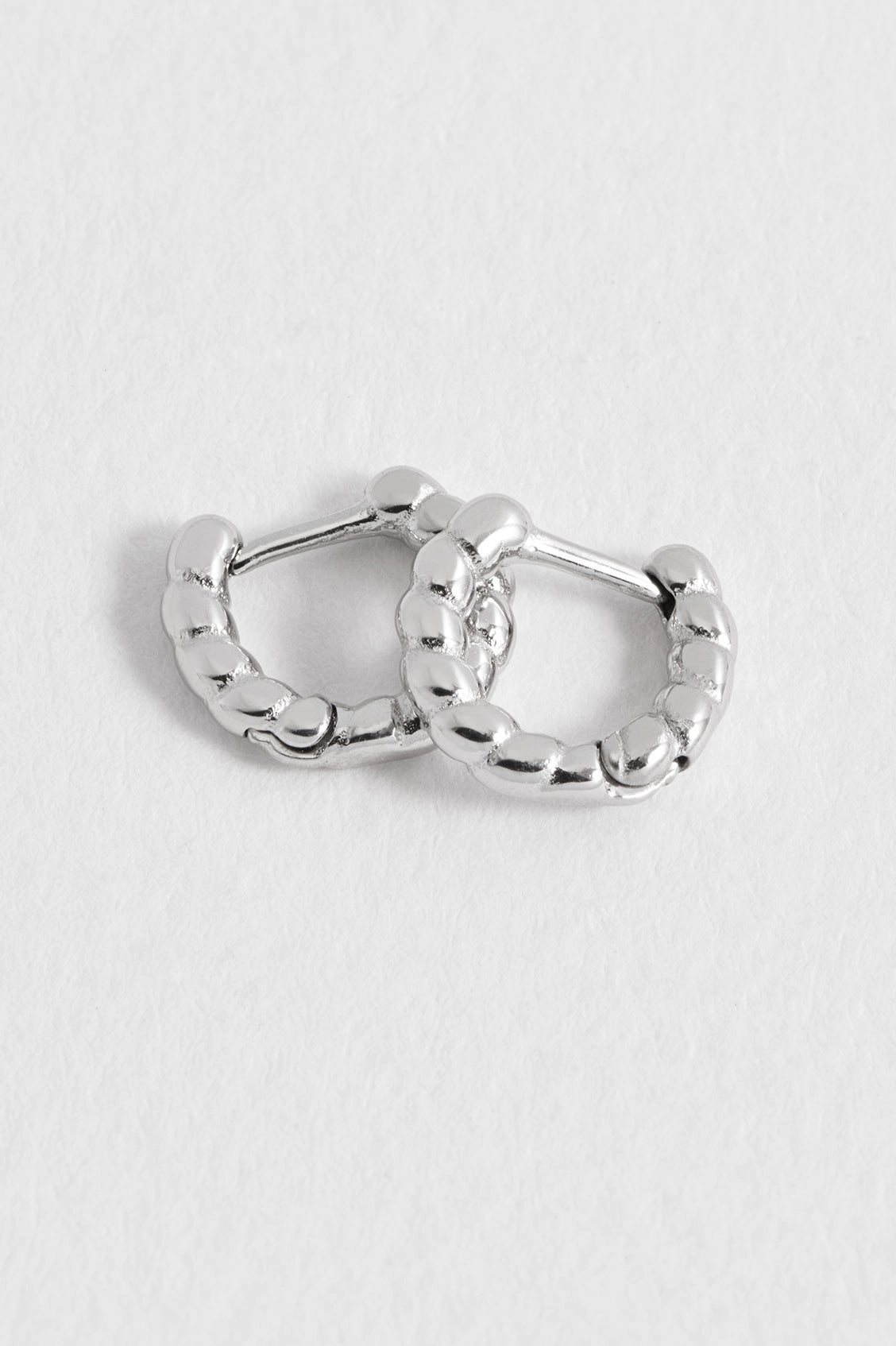 Men's Rope Huggie Hoop