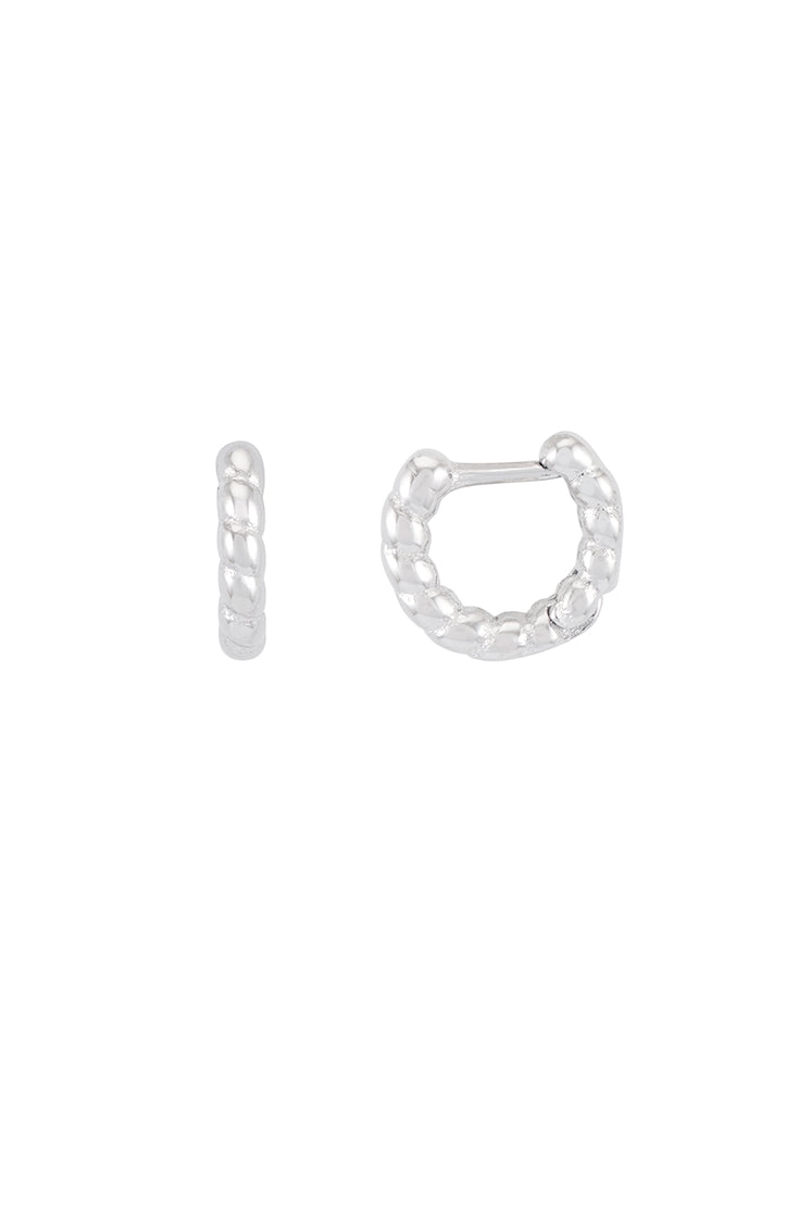 Men's Rope Huggie Hoop